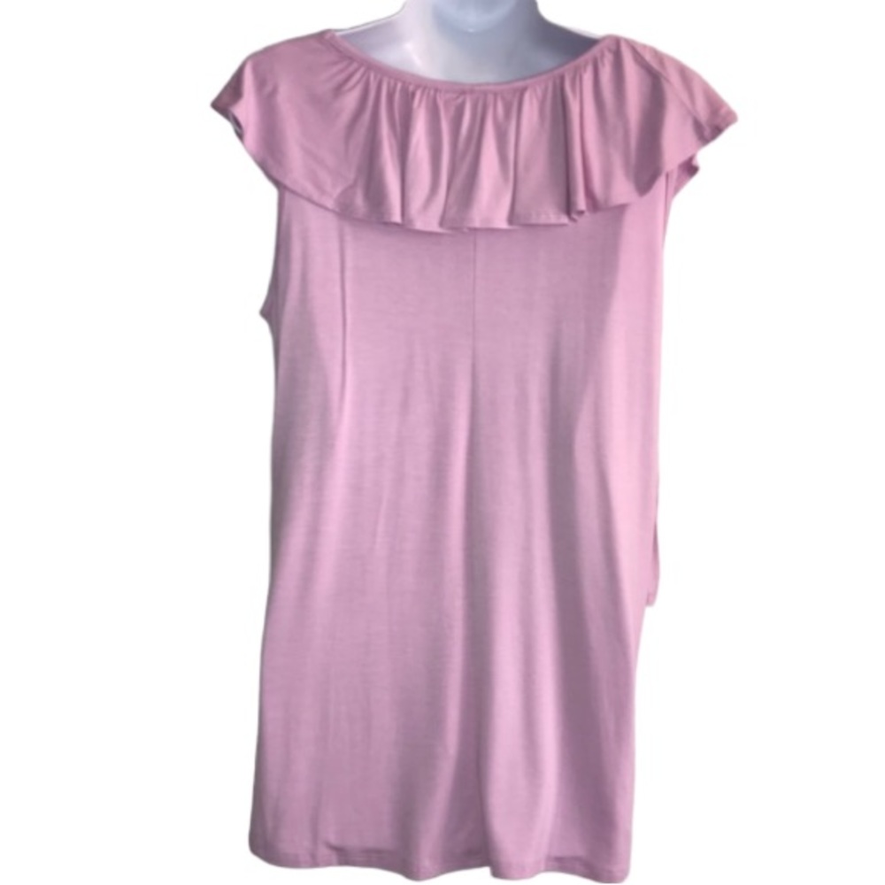 Chic Lilac Ruffle Blouse - Picture 7 of 14